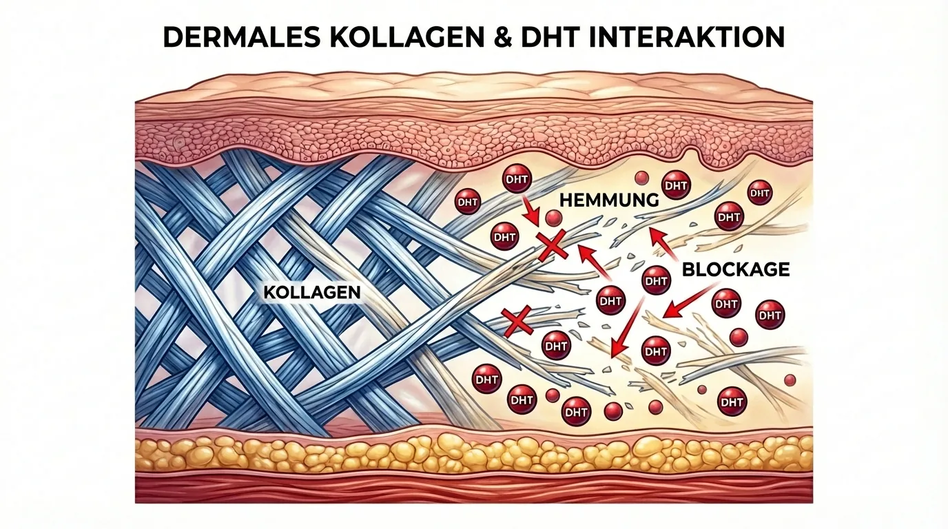 Dermales Kollagen und DHT Interaktion